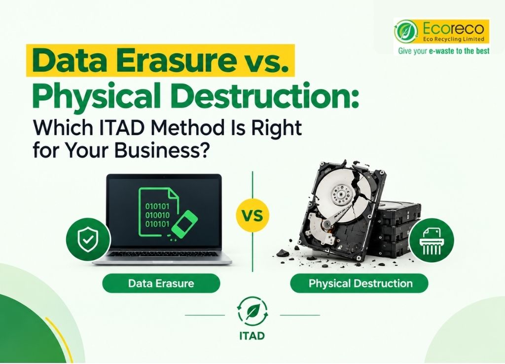 Data Erasure vs. Physical Destruction: Which ITAD Method Is Right for Your Business?