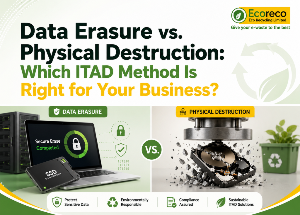 Data Erasure vs. Physical Destruction: Which ITAD Method Is Right for Your Business?