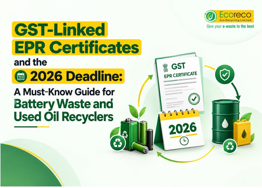 GST-Linked EPR Certificates and the 2026 Deadline: A Must-Know Guide for Battery Waste and Used Oil Recyclers