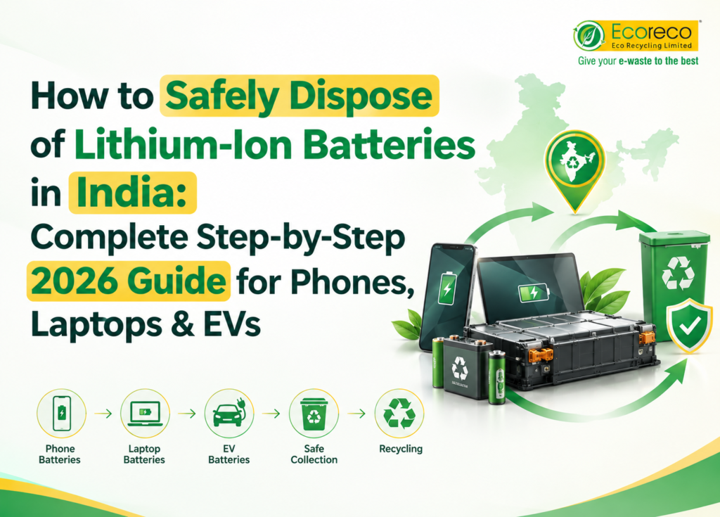 How to Safely Dispose of Lithium-Ion Batteries in India: Complete Step-by-Step 2026 Guide for Phones, Laptops & EVs