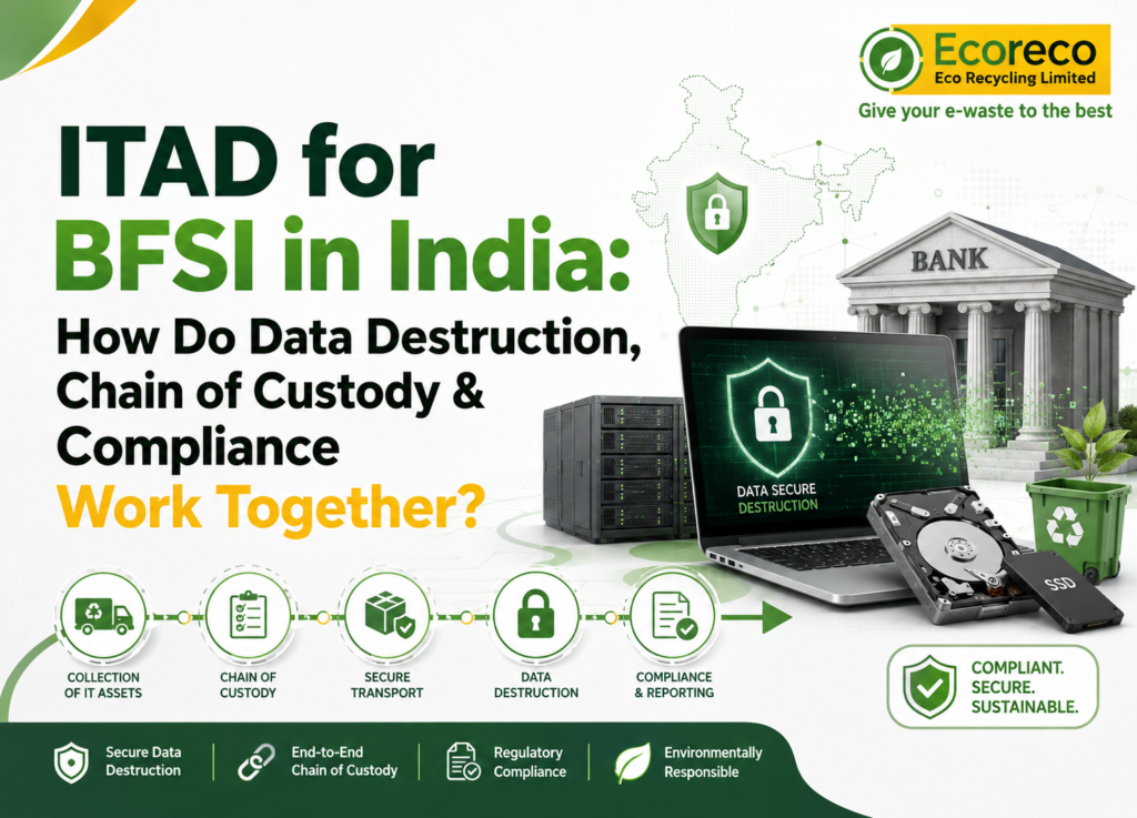 ITAD for BFSI in India: How Do Data Destruction, Chain of Custody & Compliance Work Together?