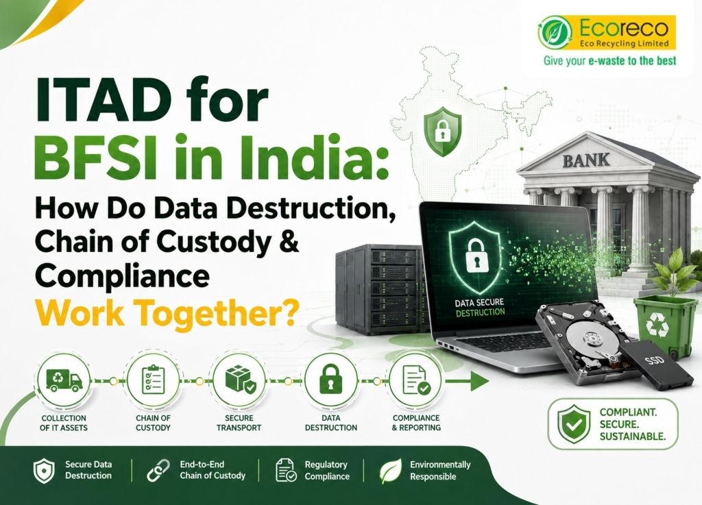 ITAD for BFSI in India: How Do Data Destruction, Chain of Custody & Compliance Work Together?