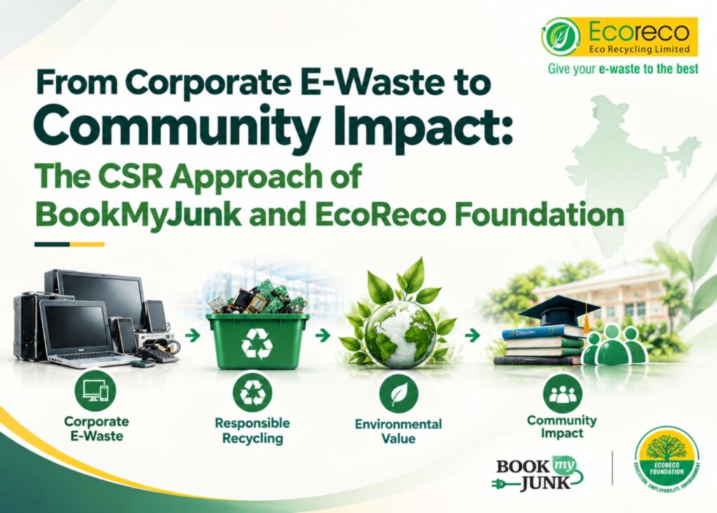 From Corporate E-Waste to Community Impact: The CSR Approach of BookMyJunk and EcoReco Foundation